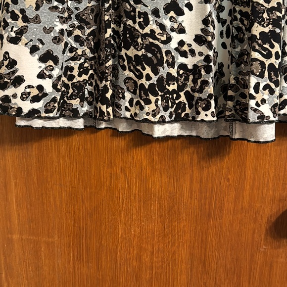 NWT Karen Kane size 1X elastic waist Wild Thing Paneled Shirt Retail $114 - Picture 15 of 16